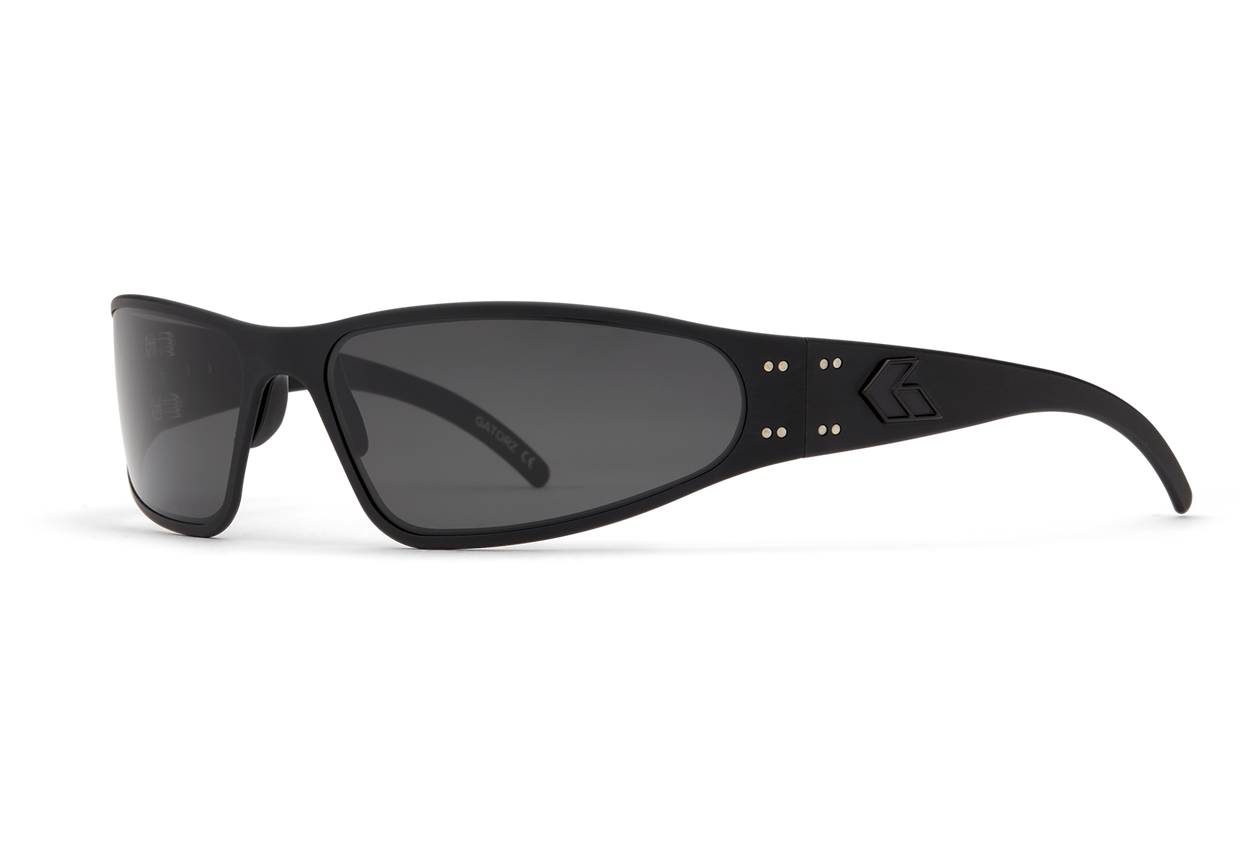 Gatorz Eyewear Specter Sunglasses - Black Aluminum Frame with Blackout Logo